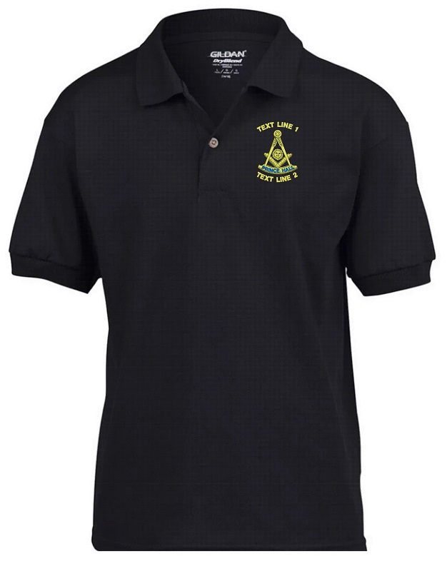Masonic Past Master PHA Embroidered Polo Shirt #1070 (image for) Masonic Past Master PHA Embroidered Polo Shirt #1070